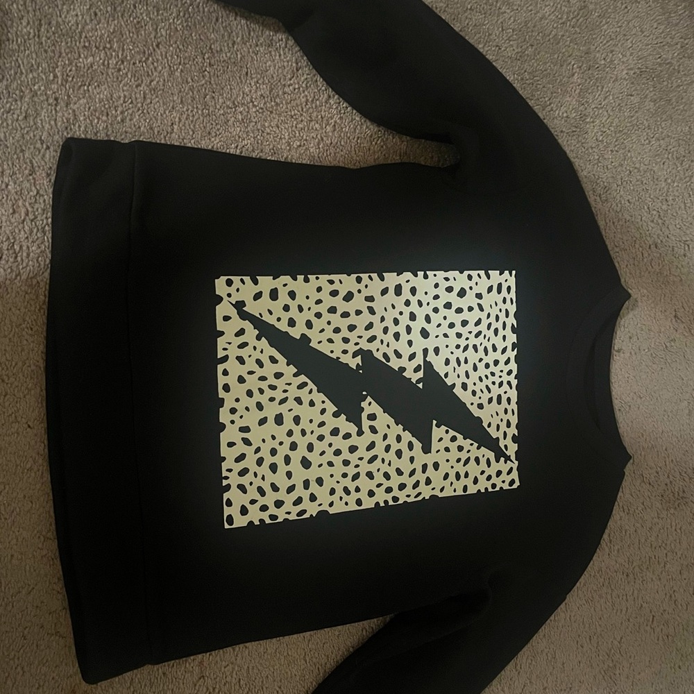SHEIN lightning bolt crewneck